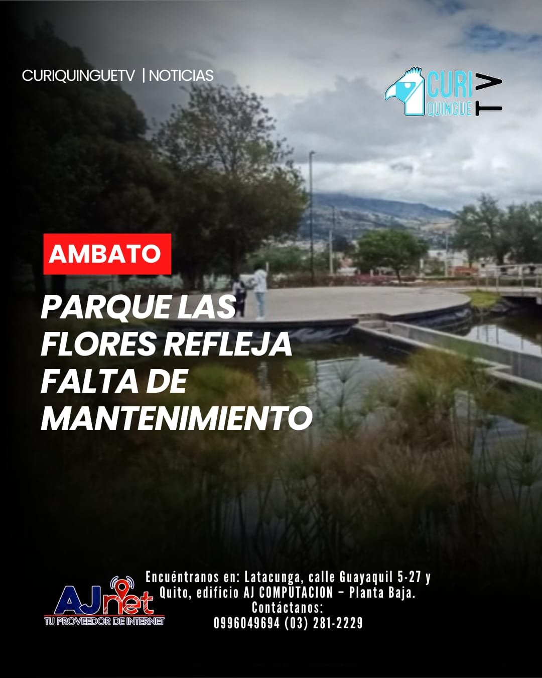 El estado del Parque Las Flores ha generado malestar entre quienes frecuentan este espacio recreativo debido al evidente deterioro de sus áreas verdes.