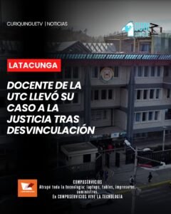 ⚖️ Alison Mena denunció que no recibió las explicaciones necesarias tras salir de la institución. Luego de 16 años de trayectoria como docente en la Universidad Técnica de Cotopaxi (UTC), Alison Mena recibió la notificación de que ya no formaría parte de la institución. Al señalar que no obtuvo los argumentos suficientes sobre su desvinculación, decidió acudir a la vía legal para defender sus derechos. 📌 El caso continúa desarrollándose en el ámbito judicial y ha generado reacciones dentro de la comunidad universitaria. #UTC #Cotopaxi #Educación #Justicia