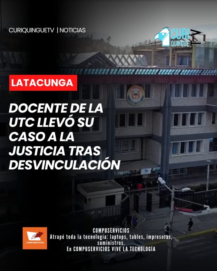⚖️ Alison Mena denunció que no recibió las explicaciones necesarias tras salir de la institución. Luego de 16 años de trayectoria como docente en la Universidad Técnica de Cotopaxi (UTC), Alison Mena recibió la notificación de que ya no formaría parte de la institución. Al señalar que no obtuvo los argumentos suficientes sobre su desvinculación, decidió acudir a la vía legal para defender sus derechos. 📌 El caso continúa desarrollándose en el ámbito judicial y ha generado reacciones dentro de la comunidad universitaria. #UTC #Cotopaxi #Educación #Justicia
