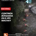 Personal del GOE, junto con integrantes de los cuerpos de Bomberos, mantiene el rastreo en diferentes puntos del cauce, entre rocas y vegetación, en una zona de difícil acceso.