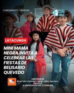 📍 Belisario Quevedo se prepara para vivir este sábado la tradicional Mini Mama Negra, actividad organizada como parte de las festividades parroquiales.