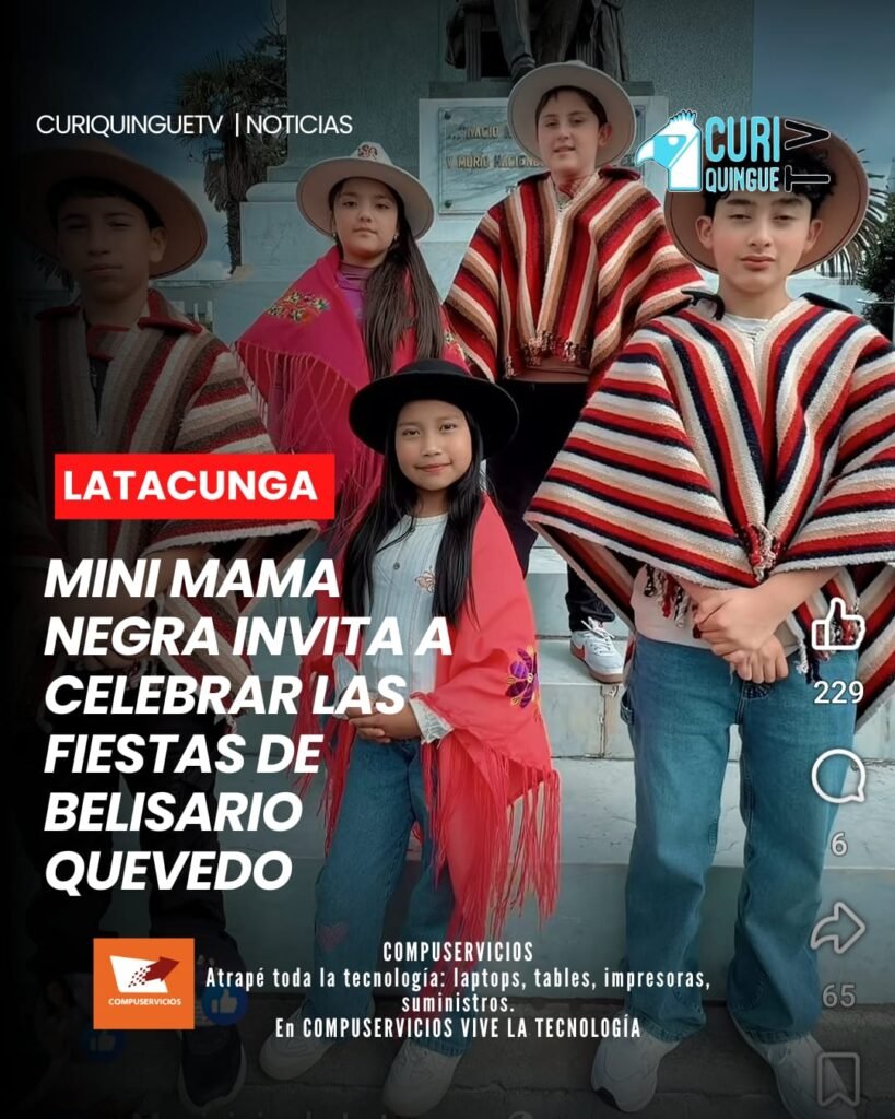 📍 Belisario Quevedo se prepara para vivir este sábado la tradicional Mini Mama Negra, actividad organizada como parte de las festividades parroquiales.