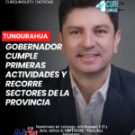 Gobernador cumple primeras actividades y recorre sectores de la provincia