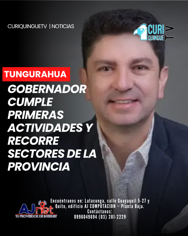 Gobernador cumple primeras actividades y recorre sectores de la provincia