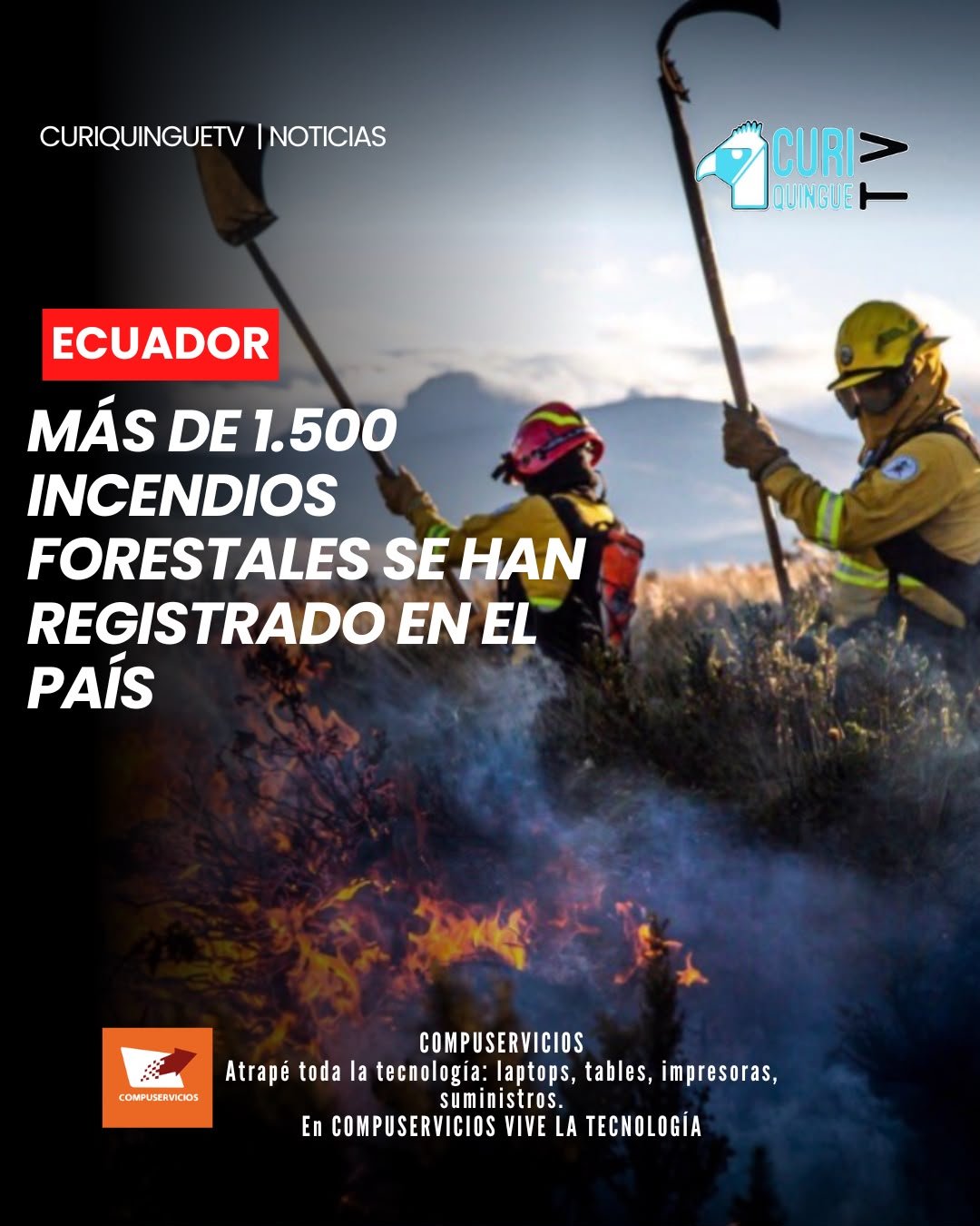 El ministro de Ambiente subrogante informó que a nivel nacional se han registrado más de 1.500 incendios forestales, dejando varias hectáreas afectadas. Las autoridades mantienen acciones de prevención y control para reducir el impacto de estos eventos y proteger los ecosistemas.