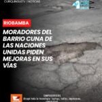 Moradores del barrio Cuna de las Naciones Unidas, en la ciudad de Riobamba, solicitan a las autoridades municipales atender el estado de las vías del sector. Los habitantes esperan que se ejecuten trabajos de mejoramiento que permitan contar con calles en mejores condiciones y facilitar la movilidad de quienes viven en esta zona.
