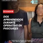 En el sector de Pascuales, provincia del Guayas, la Fuerza de Tarea Conjunta Guayas ejecutó un operativo que permitió la aprehensión de Hugo Andrés M., señalado como presunto colaborador del GDO Los Choneros, y Alfonso Aquilino.