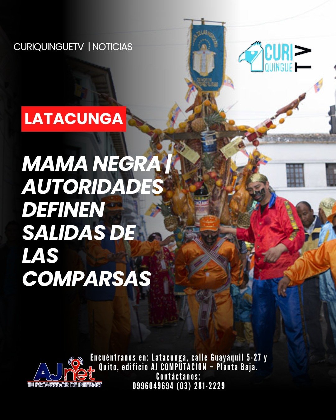 Luego de una reunión de trabajo, las autoridades de control establecieron disposiciones para el desarrollo de las actividades de la Mama Negra, en el marco de las festividades en honor a la Virgen de La Merced. 🙏🎭