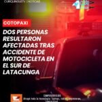 El hecho se registró en el sector sur de la ciudad, donde dos personas que se movilizaban en una motocicleta perdieron el control y terminaron contra la calzada. El incidente generó la atención de organismos de emergencia, quienes acudieron al lugar para brindar la asistencia correspondiente.