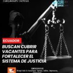 El director encargado del Consejo de la Judicatura dio a conocer que se trabaja en la búsqueda de alternativas para cubrir las vacantes existentes en varias áreas de la administración de justicia. El objetivo es fortalecer el servicio y mejorar la atención a los ciudadanos en Cotopaxi.