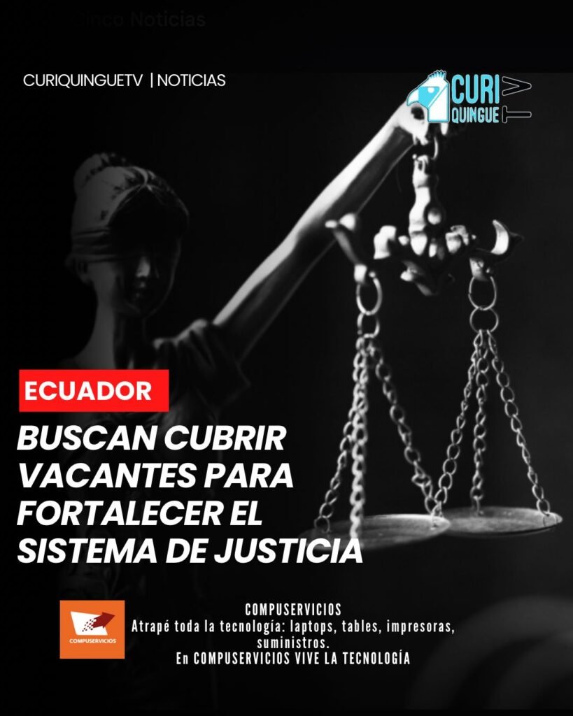 El director encargado del Consejo de la Judicatura dio a conocer que se trabaja en la búsqueda de alternativas para cubrir las vacantes existentes en varias áreas de la administración de justicia. El objetivo es fortalecer el servicio y mejorar la atención a los ciudadanos en Cotopaxi.