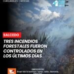 El personal del Cuerpo de Bomberos del cantón Salcedo ha intervenido en los últimos días para controlar tres incendios forestales registrados en diferentes puntos del territorio. Las acciones permitieron atender oportunamente las emergencias.