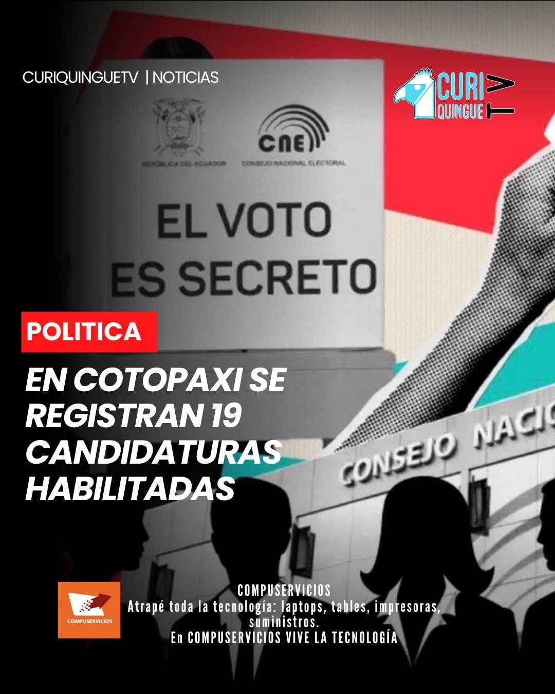 Hasta la presente fecha, en la Delegación Electoral de Cotopaxi se han registrado 19 candidaturas habilitadas y dos objeciones. Desde el organismo electoral se informó que el proceso en la provincia avanza de acuerdo con el calendario establecido.