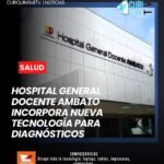 El Hospital General Docente Ambato incorporó nuevo equipamiento biomédico para el área de Anatomía Patológica, con una inversión de 34 mil 500 dólares. La adquisición permitirá optimizar los procesos de diagnóstico de enfermedades y fortalecer la atención que reciben los pacientes.