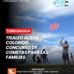 El estadio central de Tisaleo será escenario del concurso de cometas “Volando por los Aires Tisaleños 2026”, actividad que se realizará el próximo 6 de septiembre. El evento, organizado por el Municipio y la Reina Cantonal, busca fomentar la integración familiar y la participación de la comunidad.