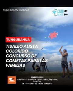 El estadio central de Tisaleo será escenario del concurso de cometas “Volando por los Aires Tisaleños 2026”, actividad que se realizará el próximo 6 de septiembre. El evento, organizado por el Municipio y la Reina Cantonal, busca fomentar la integración familiar y la participación de la comunidad.