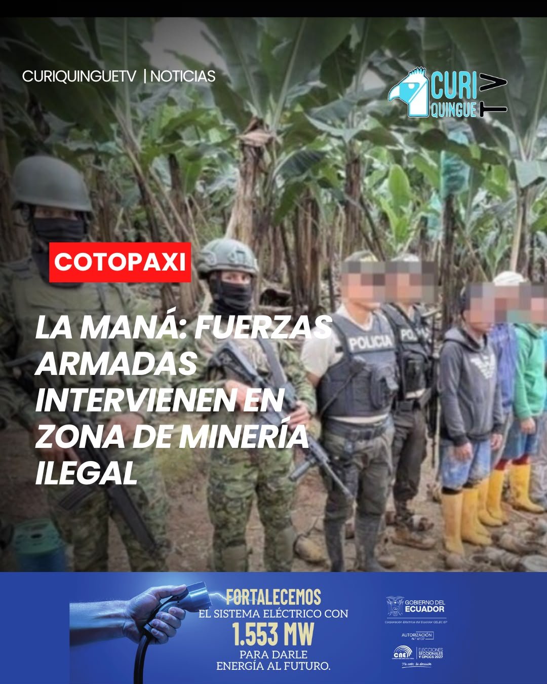 Durante uno de estos procedimientos se detectaron trabajos relacionados con la explotación minera presuntamente ilegal, por lo que el personal militar intervino de manera inmediata para controlar la situación.