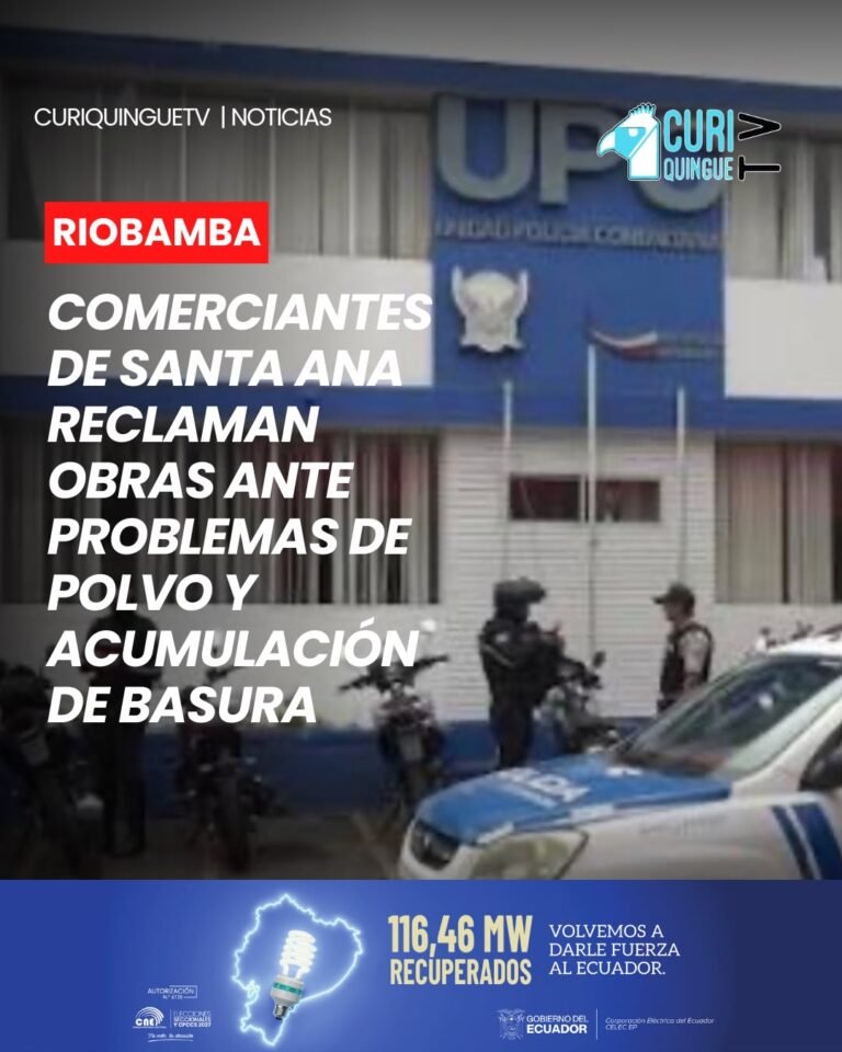⚠️🗑️ Comerciantes del barrio Santa Ana, en Riobamba, expresan su preocupación por las condiciones del sector y solicitan la ejecución de obras consideradas prioritarias.