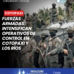 🚨🪖 El personal de las Fuerzas Armadas continúa ejecutando operativos de control en las provincias de Cotopaxi y Los Ríos, como parte de las acciones destinadas a combatir actividades ilícitas.