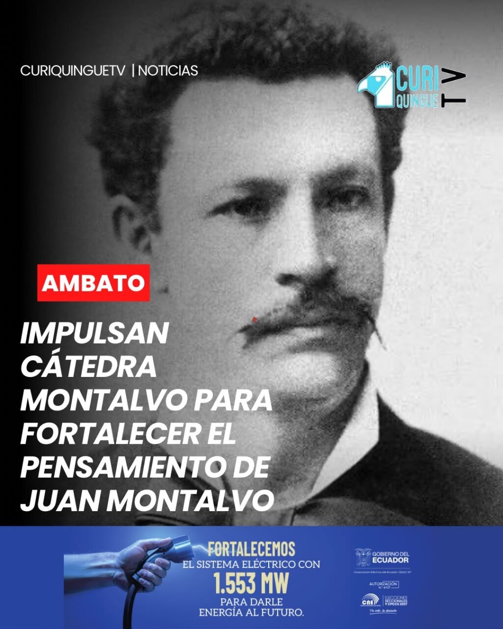 ✍️ Autoridades educativas de Ambato impulsan la recuperación y difusión del pensamiento de Juan Montalvo en las aulas. La iniciativa estará dirigida principalmente a estudiantes de los últimos años de bachillerato.