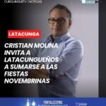 El presidente del Comité de Fiestas Latacunga 2026 busca involucrar a la ciudadanía en la organización de las actividades.