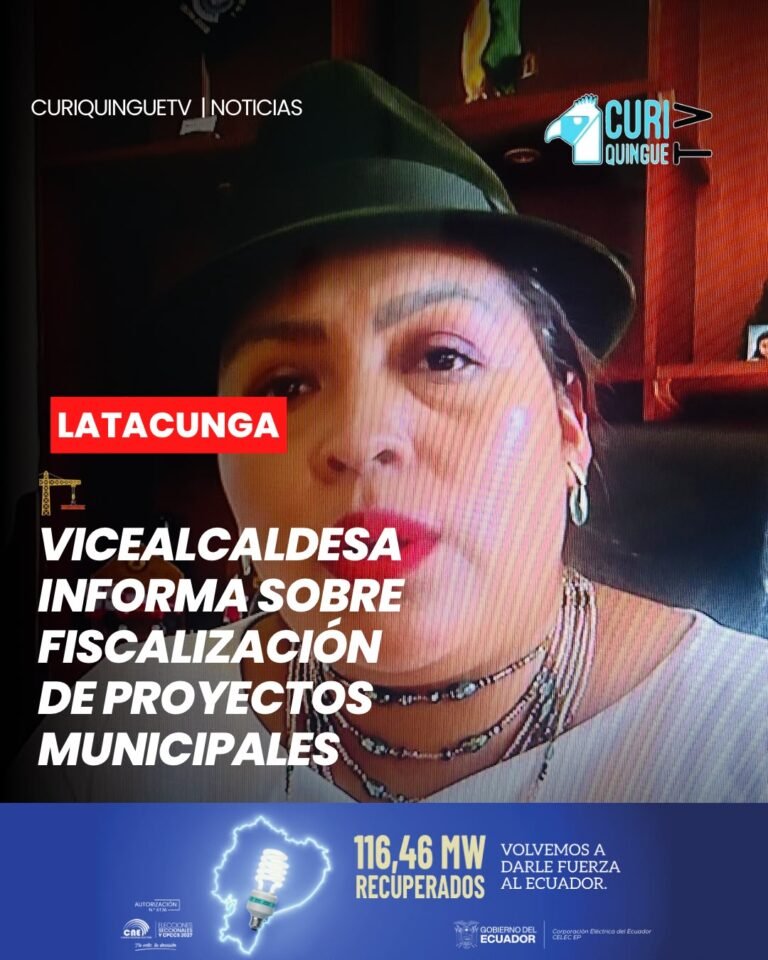 La vicealcaldesa del cantón Latacunga se refirió a las acciones de fiscalización realizadas a los diferentes proyectos que se ejecutan en varios sectores de la ciudad.