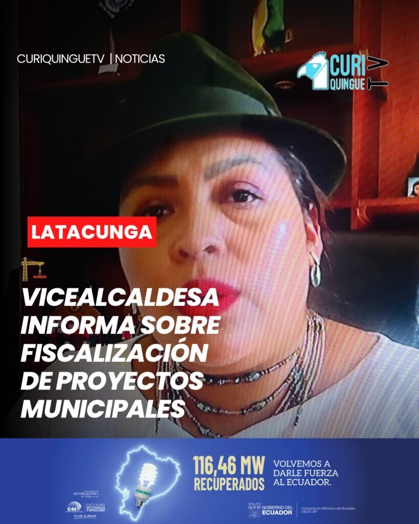 La vicealcaldesa del cantón Latacunga se refirió a las acciones de fiscalización realizadas a los diferentes proyectos que se ejecutan en varios sectores de la ciudad.