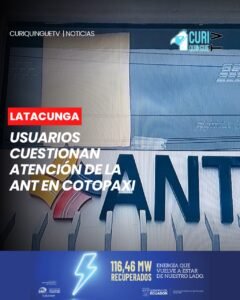 La atención que brinda la Agencia Nacional de Tránsito (ANT) en Cotopaxi vuelve a generar cuestionamientos por parte de usuarios.