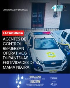 El personal de Seguridad Ciudadana del Municipio de Latacunga viene realizando operativos de control en diferentes sectores de la ciudad, como parte de las acciones implementadas durante las festividades de la Mama Negra.