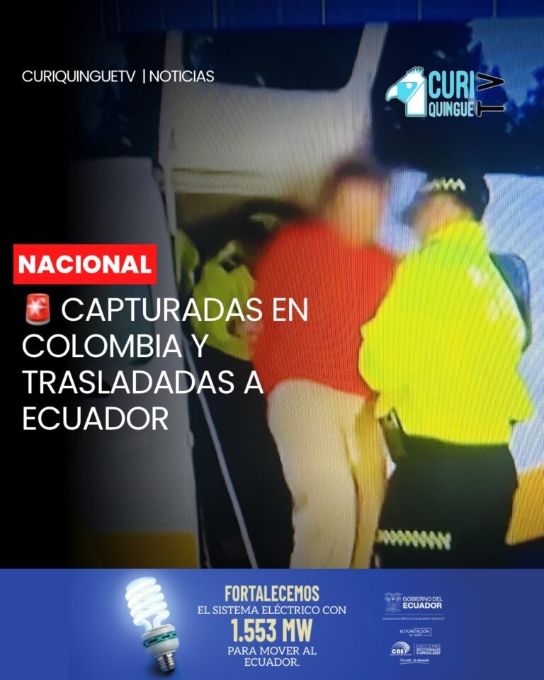 🇨🇴➡️🇪🇨 Inda Peñarrieta y Michelle Macías fueron trasladadas bajo custodia de las autoridades ecuatorianas, luego de ser capturadas en Sabana de Torres, departamento de Santander, Colombia.