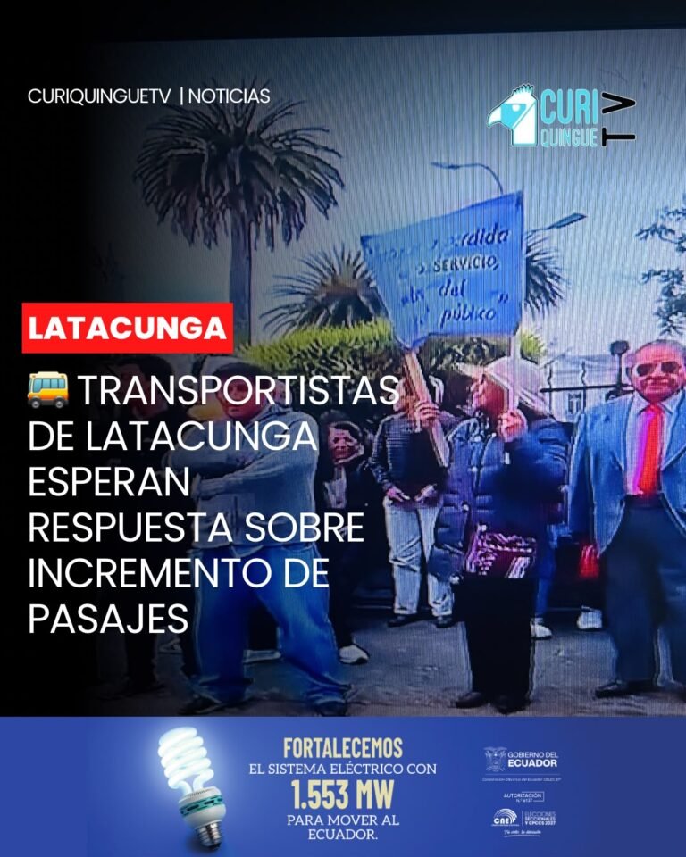 El representante del transporte urbano y rural de Latacunga, Javier Rocha, señaló que el sector se mantiene en un compás de espera, tras las conversaciones mantenidas con el alcalde de Latacunga y la Dirección de Movilidad.