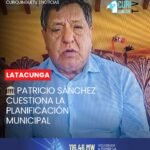 El precandidato a la Alcaldía de Latacunga, Patricio Sánchez, cuestionó la gestión de la actual administración municipal y sostuvo que, a su criterio, la falta de planificación provoca que varios proyectos queden a medias.