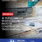 La Prefectura de Cotopaxi continúa trabajando en territorio con obras orientadas a mejorar las condiciones de vida de las comunidades.