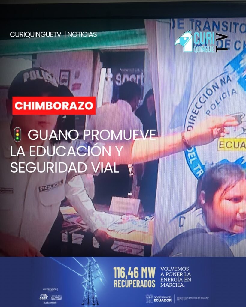 En el marco del Día Internacional de la Educación Vial, el Gobierno Autónomo Descentralizado Municipal del cantón Guano desarrolló la quinta Feria de Seguridad Vial 2026.