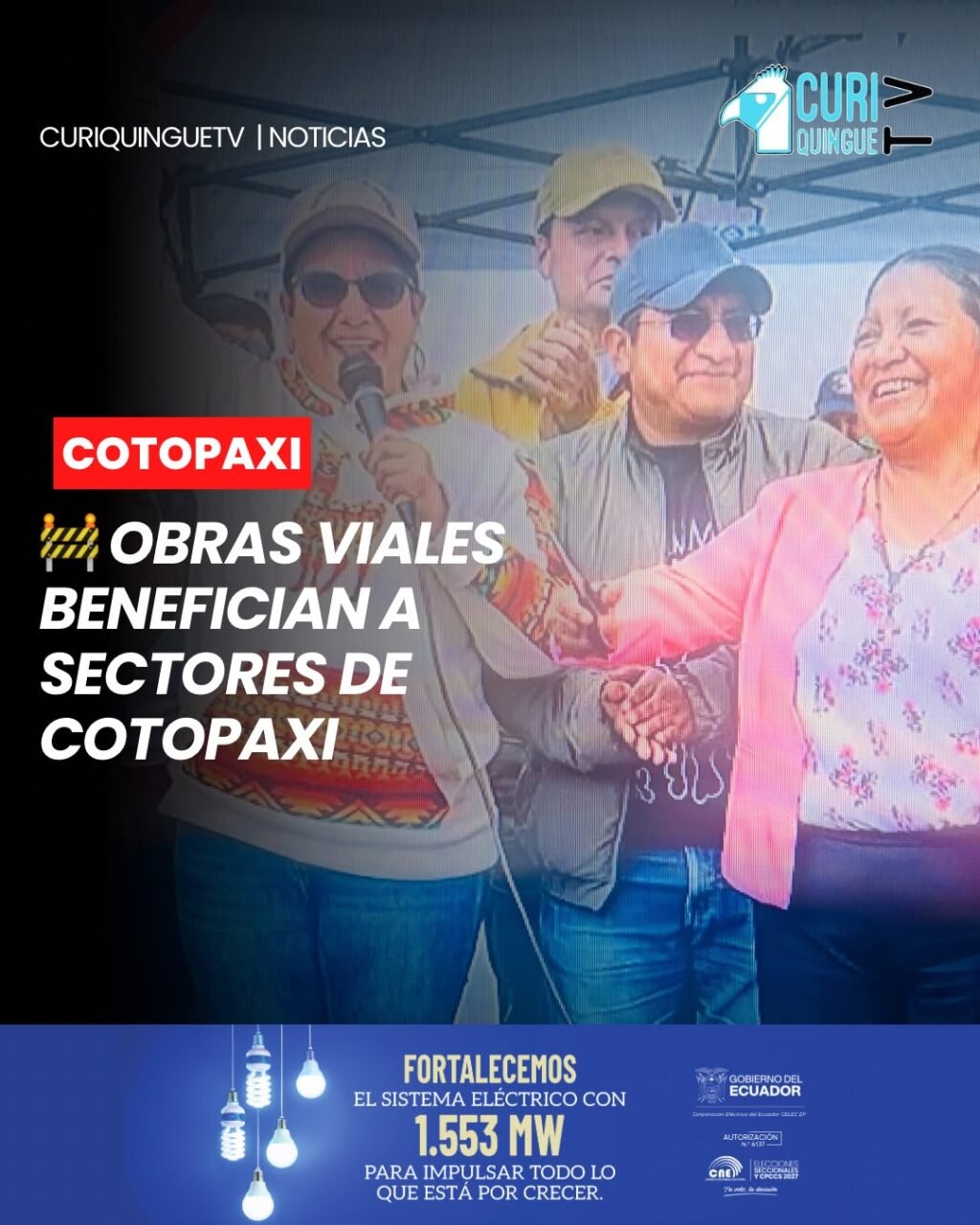 Los proyectos de vialidad que ejecuta el Gobierno Provincial de Cotopaxi continúan beneficiando a distintos sectores de la provincia.
