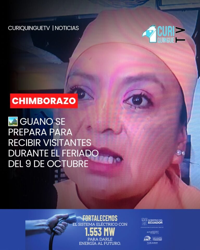 El cantón Guano, reconocido a nivel nacional como la Capital Artesanal del Ecuador y declarado Pueblo Mágico, se prepara para recibir a miles de visitantes durante el próximo feriado del 9 de octubre.