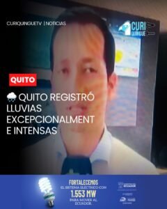 Durante el pasado domingo, Quito registró precipitaciones extremadamente altas. En una estación ubicada en el sector del bosque se contabilizaron 66 milímetros de lluvia, de los cuales alrededor de 50 milímetros cayeron en tan solo una hora.