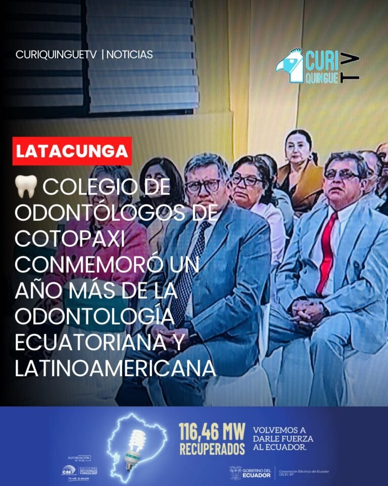 #Cotopaxi | El Colegio de Odontólogos de Cotopaxi desarrolló una sesión solemne conmemorativa por un año más de la odontología ecuatoriana y latinoamericana, en un acto que reunió a destacados profesionales del área para reconocer su trayectoria y aporte a la salud.