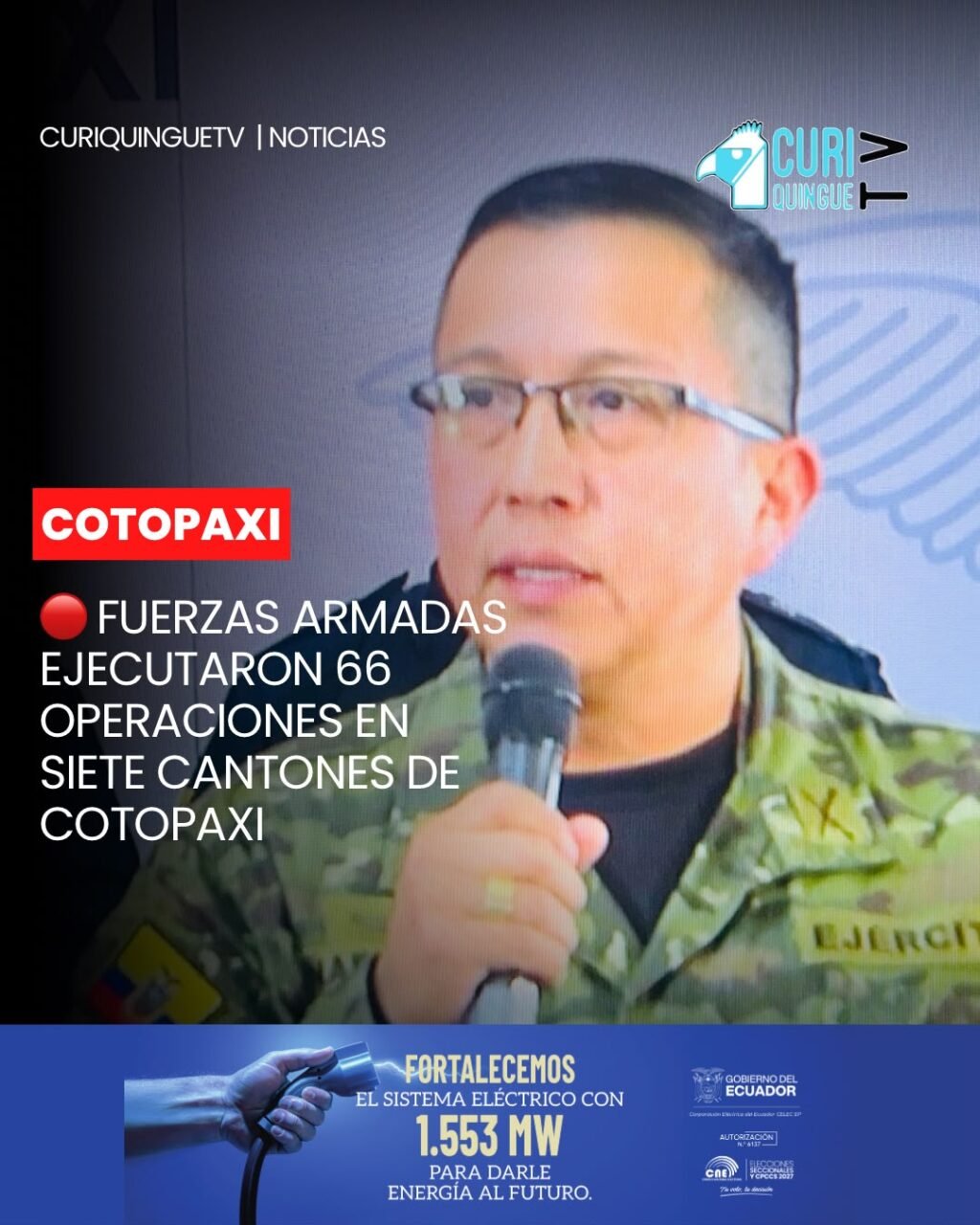 #Cotopaxi | La Brigada de Fuerzas Especiales N.° 9 Patria desplegó operativos de control durante el fin de semana en siete cantones de la provincia de Cotopaxi.
