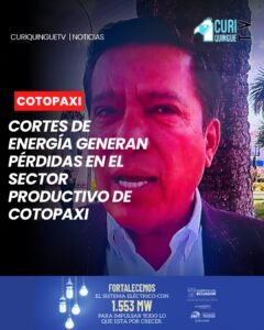Cotopaxi | La reducción y las interrupciones del servicio eléctrico generan preocupación entre los integrantes de la Cámara de la Pequeña Industria de Cotopaxi, debido a las afectaciones que enfrenta el sector productivo por las dificultades para mantener sus procesos de producción.