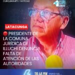 📍 #Latacunga | El presidente de la comuna jurídica de Illuchi, ubicada en la parroquia Belisario Quevedo, manifestó su preocupación por la falta de atención que, según indicó, enfrenta este sector por parte de la Prefectura de Cotopaxi, el Municipio de Latacunga y el Gobierno Autónomo Descentralizado Parroquial.