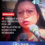 📍 #Riobamba | Nuevamente, habitantes de Yaruquí expresan su inconformidad ante una propuesta del Municipio de Riobamba para instalar kioscos en un espacio ubicado en diagonal a la iglesia y sobre un canal de riego.
