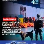 #Cotopaxi | La Policía Nacional del Ecuador, en coordinación con las Fuerzas Armadas, ejecutó un operativo conjunto de control y seguridad en el Centro de Privación de Libertad Cotopaxi N.° 1.