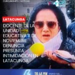 #Latacunga | Una docente de la Unidad Educativa 11 de Noviembre manifestó sentirse intimidada por parte de directivos de la institución. Según su testimonio, esta situación habría derivado en denuncias presentadas en su contra ante el Distrito de Educación, las cuales considera infundadas.