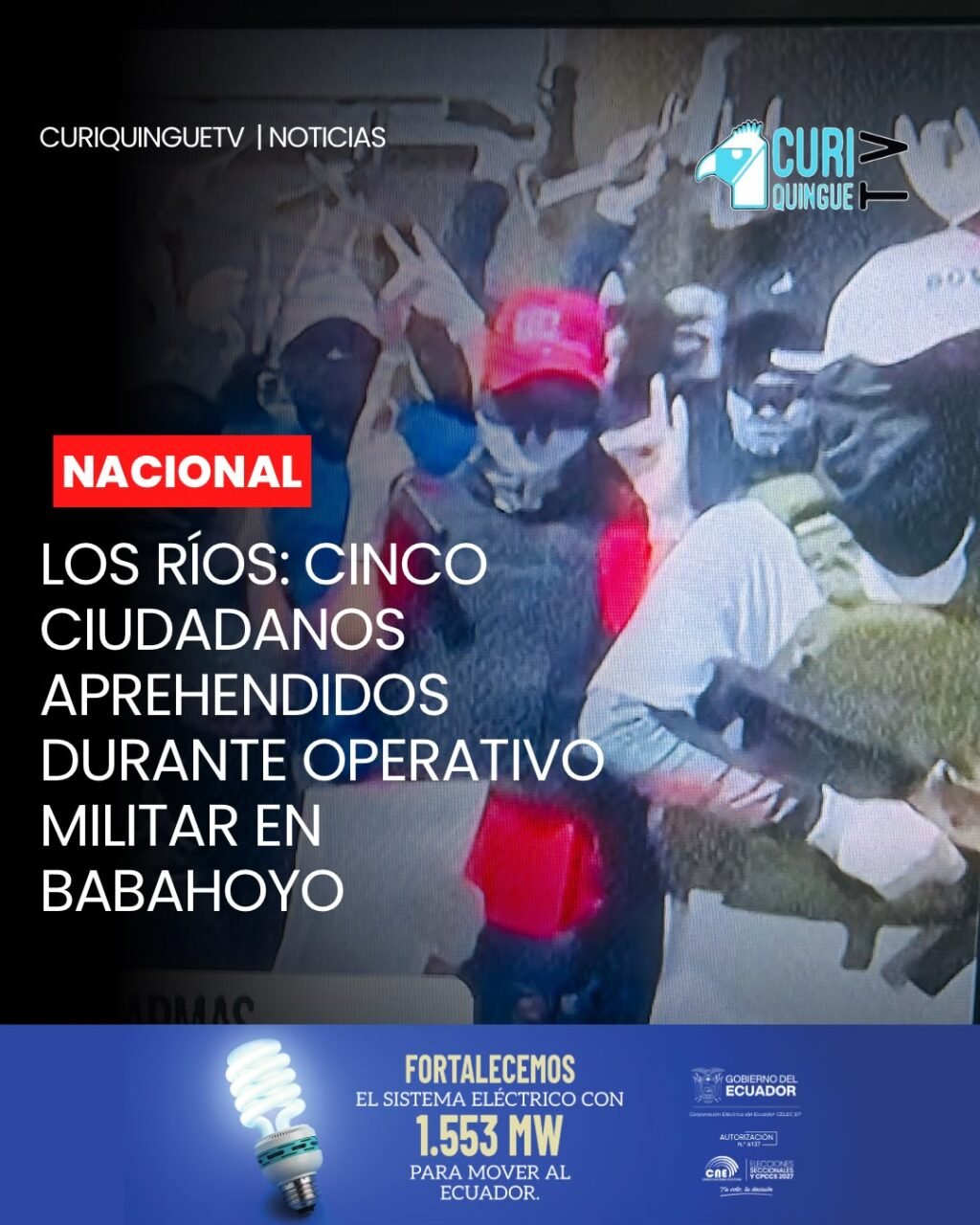 #LosRíos | Las Fuerzas Armadas del Ecuador, a través del Ejército Ecuatoriano, ejecutaron una operación de reconocimiento ofensivo y registro en el sector Barreiro Viejo, cantón Babahoyo, que dejó como resultado la aprehensión de cinco ciudadanos.
