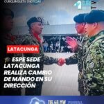 📍 #Latacunga | La mañana de este martes 20 de octubre, la Universidad de las Fuerzas Armadas ESPE, sede Latacunga, desarrolló la ceremonia de cambio de mando en el campus General Guillermo Rodríguez Lara, ubicado en la parroquia Belisario Quevedo.