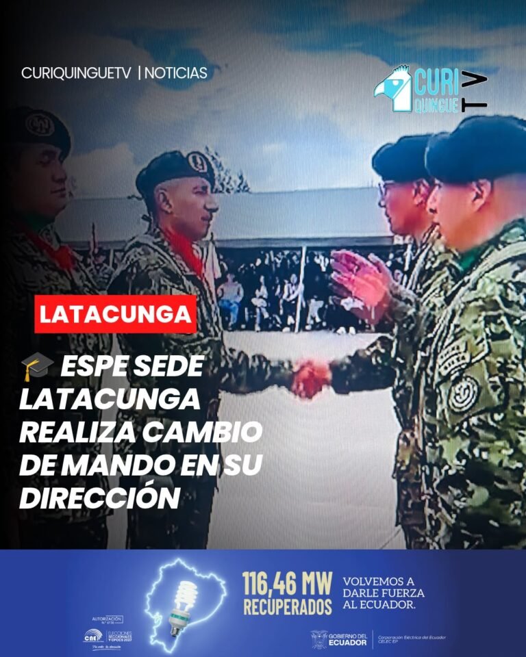 📍 #Latacunga | La mañana de este martes 20 de octubre, la Universidad de las Fuerzas Armadas ESPE, sede Latacunga, desarrolló la ceremonia de cambio de mando en el campus General Guillermo Rodríguez Lara, ubicado en la parroquia Belisario Quevedo.