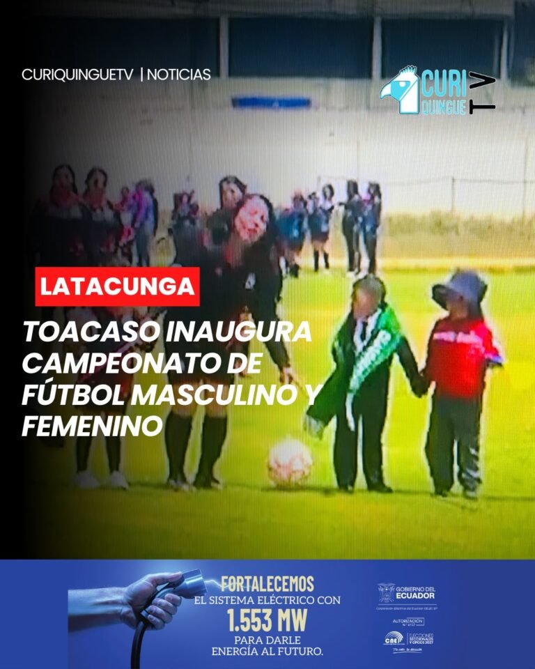 El pasado fin de semana, la Liga Deportiva Parroquial de Toacaso inauguró el campeonato de fútbol masculino y femenino, denominado Copa Doctor Patricio Sánchez, con la participación de deportistas que se dieron cita para celebrar la fiesta del deporte.