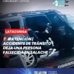 📍 Un siniestro de tránsito se registró la mañana del miércoles 21 de octubre en la Panamericana E35, a la altura del sector Salache, al sur de Latacunga, provincia de Cotopaxi.