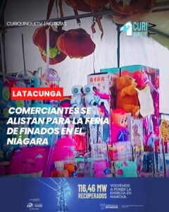 🛍️ Comerciantes se preparan para la tradicional Feria de Finados, que se desarrollará en el sector de El Niágara, en Latacunga, con la expectativa de recibir a cientos de visitantes.